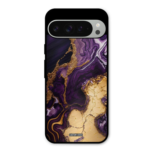 Viole Gold Google Pixel 9 Pro XL Mobile Back Cover - Aesthetic PrintShield Case