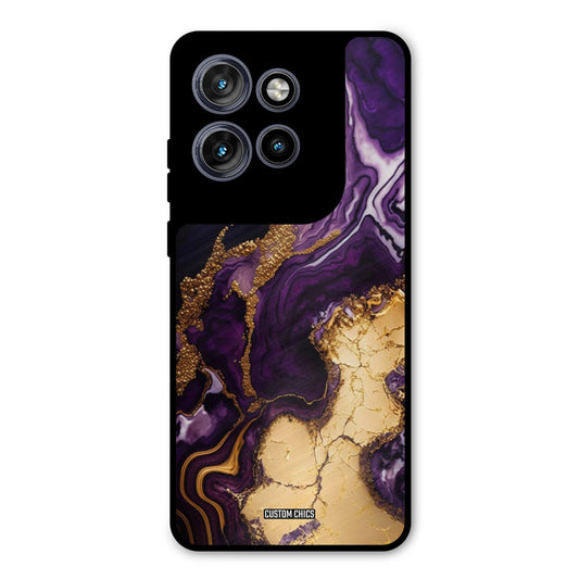 Viole Gold Motorola Edge 50 Neo Mobile Back Cover - Aesthetic PrintShield Case