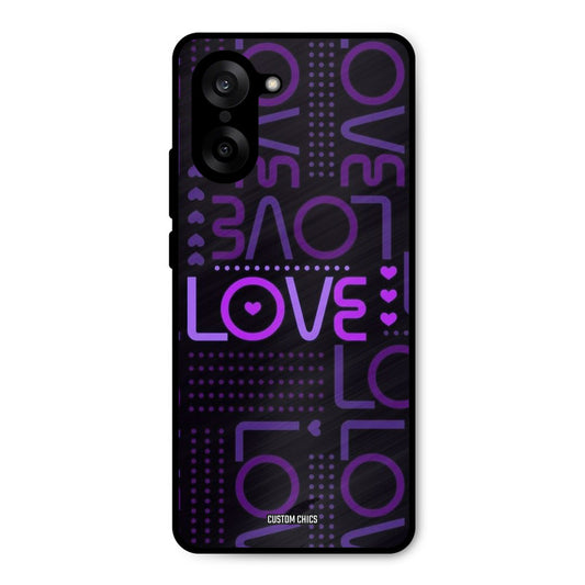 Violet Love Oneplus Nord CE5 Mobile Back Cover - Typography PrintShield Case