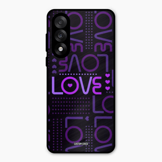 Violet Love Oneplus Nord 5 Mobile Back Cover - Typography PrintShield Case