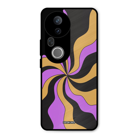 Wavy Stripes Vivo T4 Ultra Mobile Back Cover - Aesthetic PrintShield Case