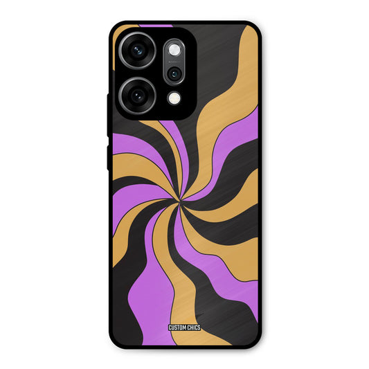 Wavy Stripes Oppo Reno 14 Pro Mobile Back Cover - Aesthetic PrintShield Case