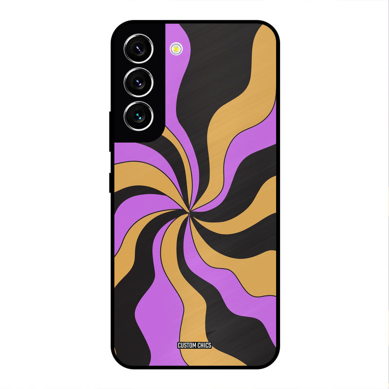 Wavy Stripes Samsung Galaxy S22 Mobile Back Cover - Aesthetic PrintShield Case