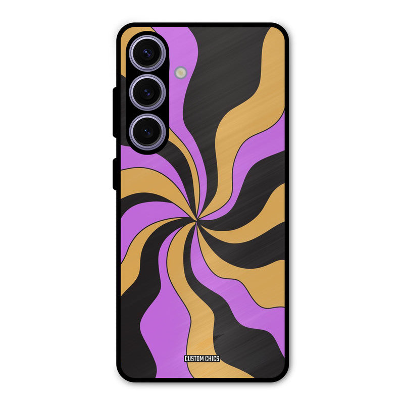 Wavy Stripes Samsung Galaxy S24 Mobile Back Cover - Aesthetic PrintShield Case