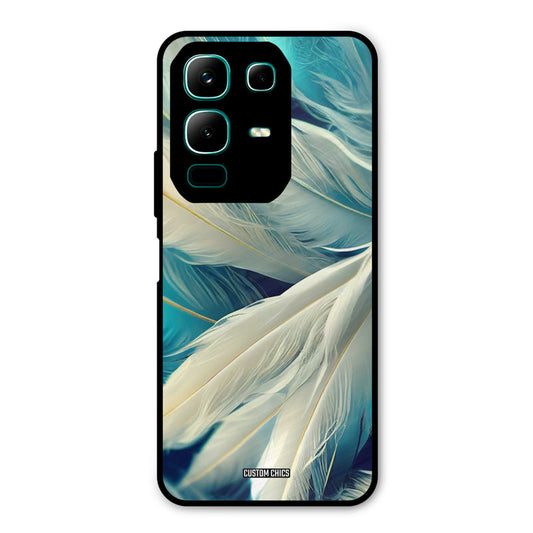 White Feather Infinix Note 50x Mobile Back Cover - Aesthetic PrintShield Case