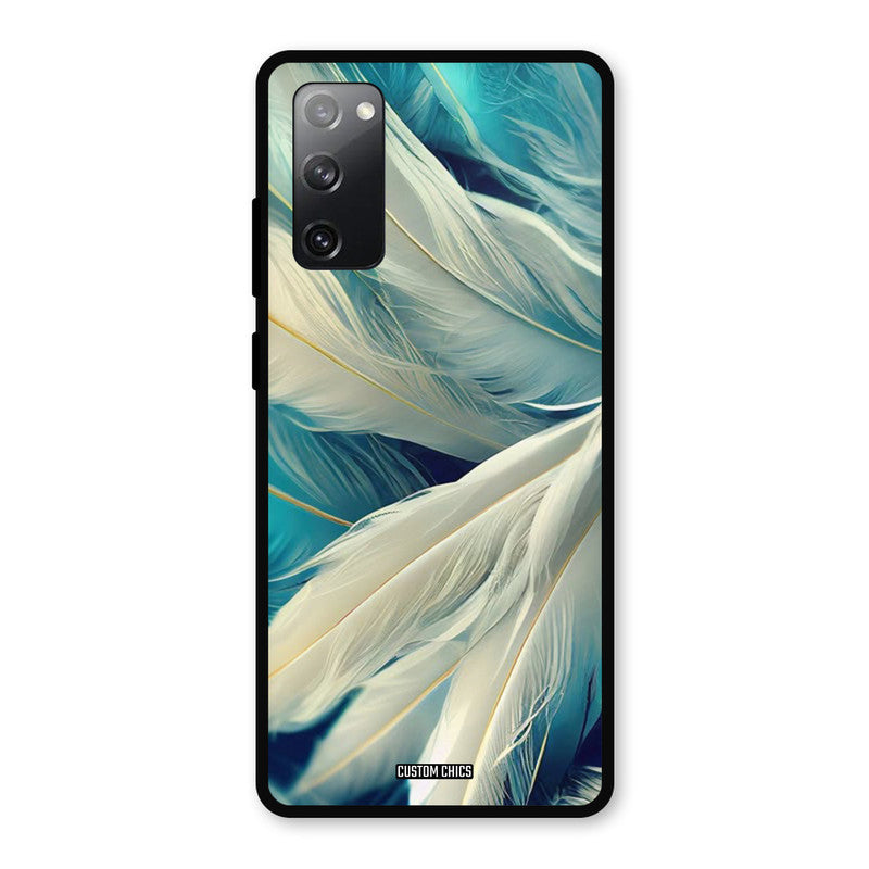 White Feather Samsung Galaxy S20 FE 5G Mobile Back Cover - Aesthetic PrintShield Case