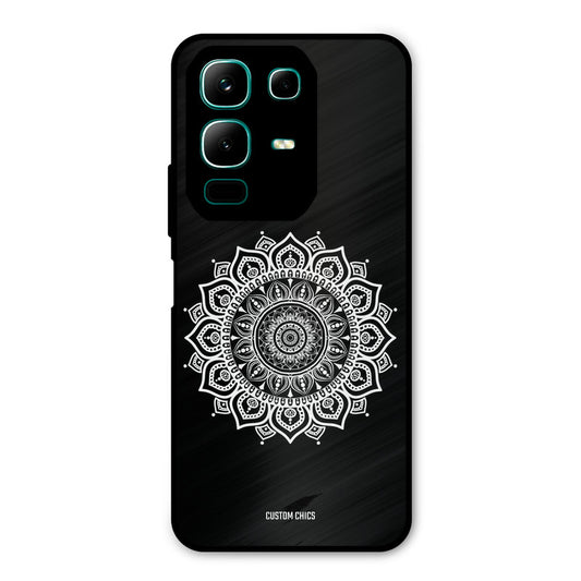 White Mandala Art Infinix Note 50x Mobile Back Cover - Aesthetic PrintShield Case