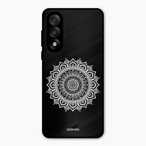 White Mandala Art Oneplus Nord 5 Mobile Back Cover - Aesthetic PrintShield Case