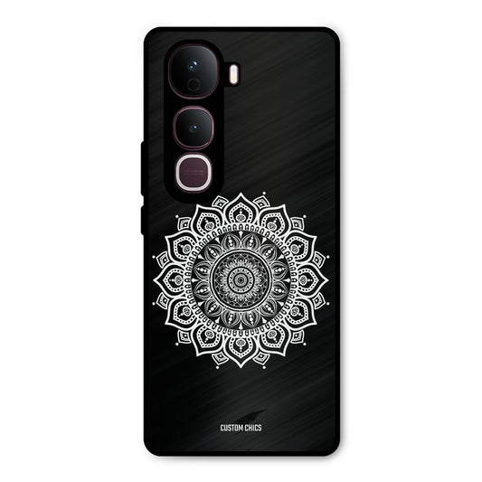 White Mandala Art Vivo Y400 Pro Mobile Back Cover - Aesthetic PrintShield Case