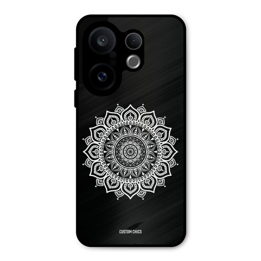 White Mandala Art Vivo X200 FE Mobile Back Cover - Aesthetic PrintShield Case