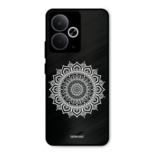 White Mandala Art Realme 14T Mobile Back Cover - Aesthetic PrintShield Case