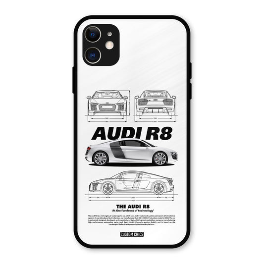 White Supercar iPhone 11 Mobile Back Cover - Car&Bike PrintShield Case