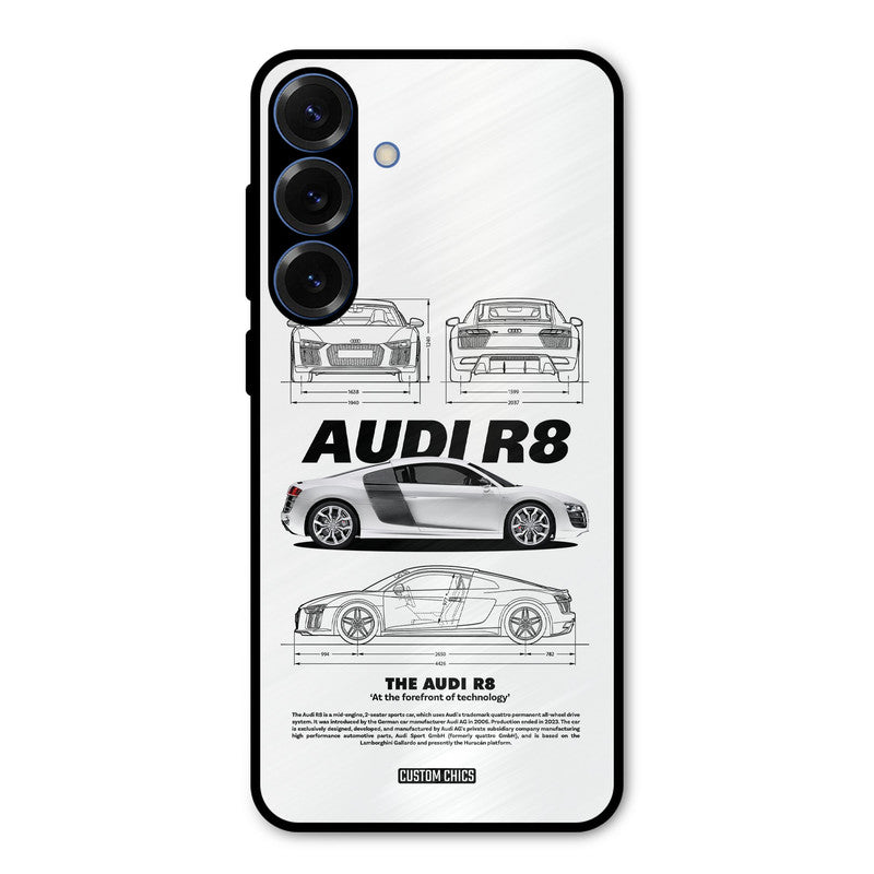 White Supercar Samsung Galaxy S25 Plus Mobile Back Cover - Car&Bike PrintShield Case