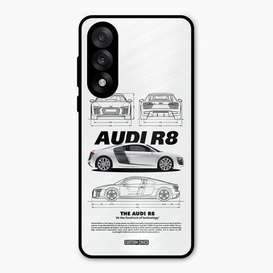 White Supercar Oneplus Nord 5 Mobile Back Cover - Car&Bike PrintShield Case