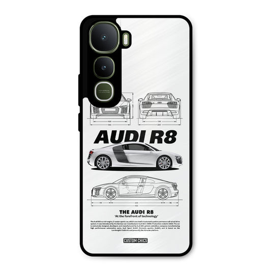 White Supercar Vivo Y400 Mobile Back Cover - Car&Bike PrintShield Case
