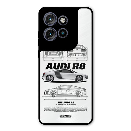 White Supercar Motorola Edge 50 Neo Mobile Back Cover - Car&Bike PrintShield Case