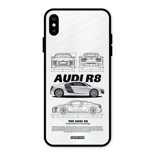 White Supercar iPhone XS Max Mobile Back Cover - Car&Bike PrintShield Case