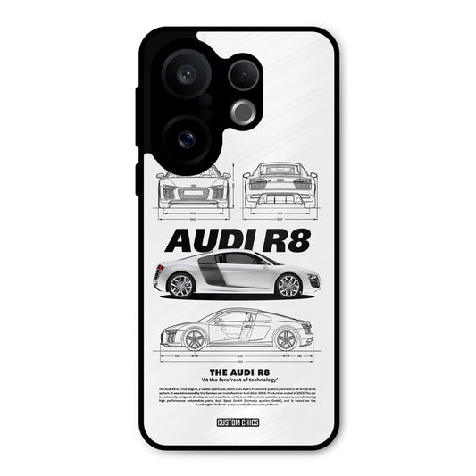 White Supercar Vivo X200 FE Mobile Back Cover - Car&Bike PrintShield Case