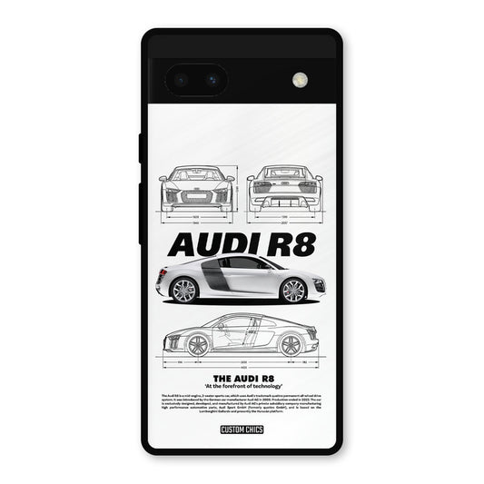 White Supercar Google Pixel 6a Mobile Back Cover - Car&Bike PrintShield Case