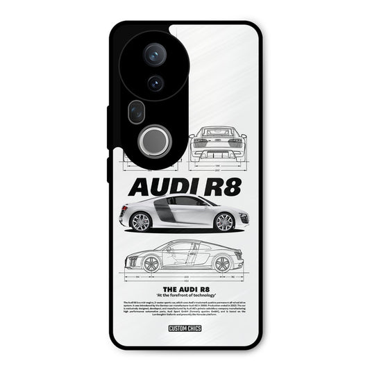 White Supercar Vivo T4 Ultra Mobile Back Cover - Car&Bike PrintShield Case