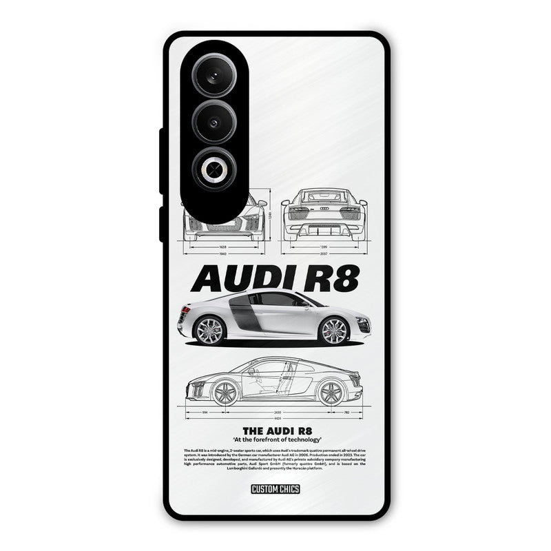 White Supercar OnePlus Nord CE4 Mobile Back Cover - Car&Bike PrintShield Case