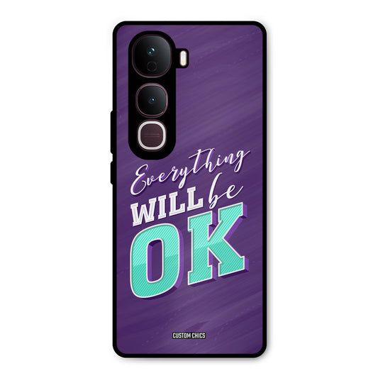 Will Be Ok Vivo Y400 Pro Mobile Back Cover - Typography PrintShield Case