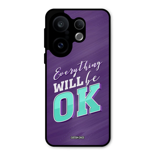 Will Be Ok Vivo X200 FE Mobile Back Cover - Typography PrintShield Case