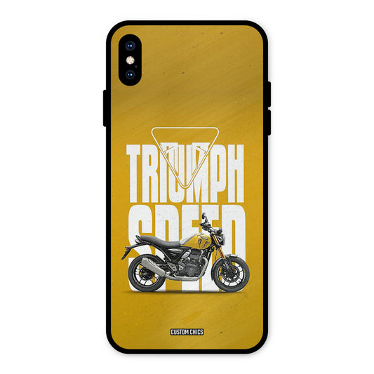Yellow Cruiser iPhone XS Max Mobile Back Cover - Car&Bike PrintShield Case