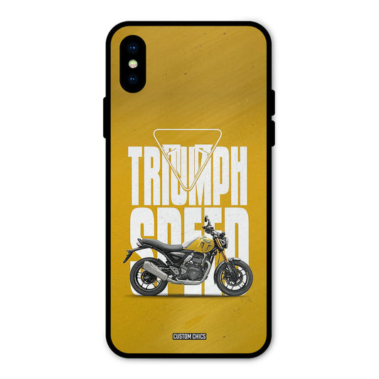 Yellow Cruiser iPhone XS Mobile Back Cover - Car&Bike PrintShield Case