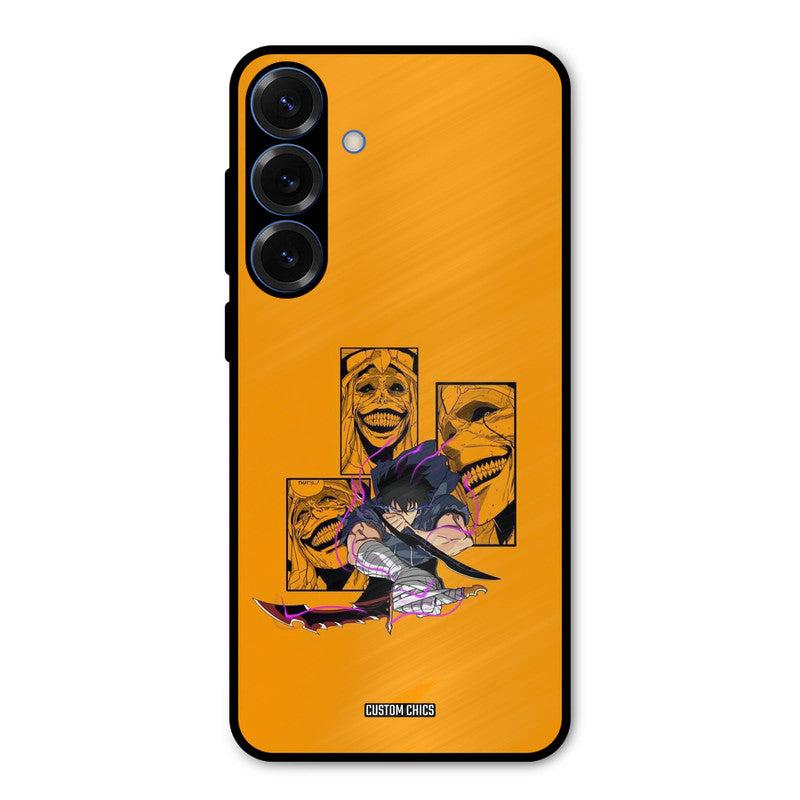 Yellow Jinwoo Samsung Galaxy S25 Mobile Back Cover - Anime PrintShield Case