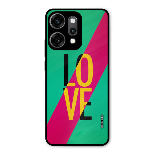 Yellow Love Oppo Reno 14 Pro Mobile Back Cover - Cute PrintShield Case