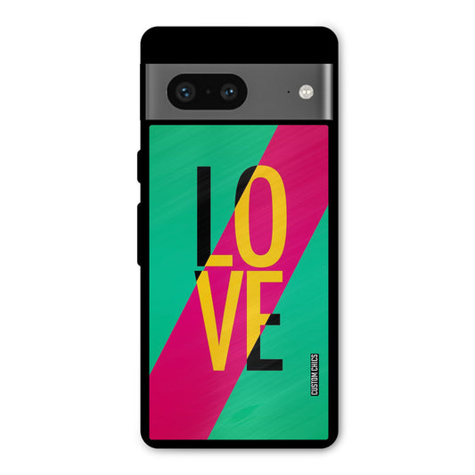 Yellow Love Google Pixel 7 Mobile Back Cover - Cute PrintShield Case