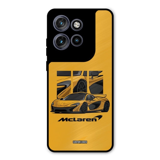 Yellow Super Sportscar Motorola Edge 50 Neo Mobile Back Cover - Car&Bike PrintShield Case