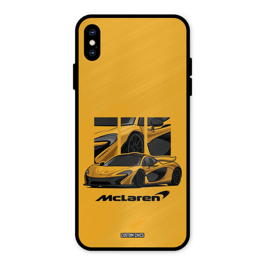 Yellow Super Sportscar iPhone XS Max Mobile Back Cover - Car&Bike PrintShield Case