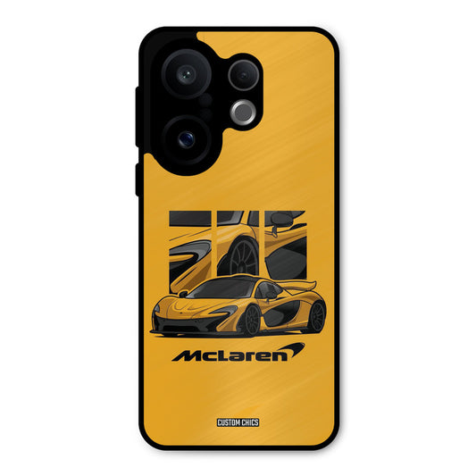 Yellow Super Sportscar Vivo X200 FE Mobile Back Cover - Car&Bike PrintShield Case