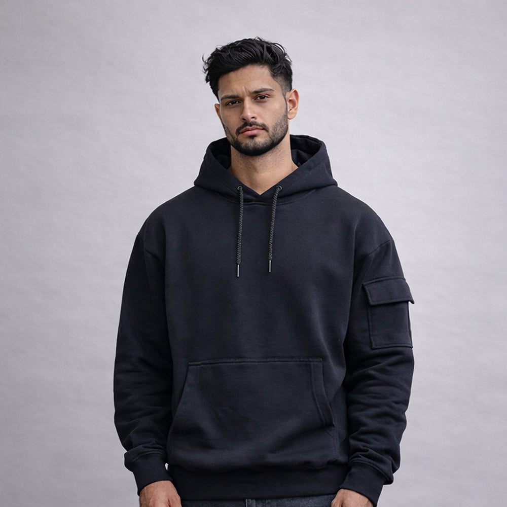 Urban Utility Hoodie – Black