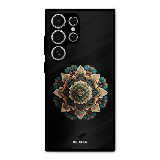 3d Mandala Art Samsung Galaxy S24 Ultra Mobile Back Cover - Aesthetic PrintShield Case