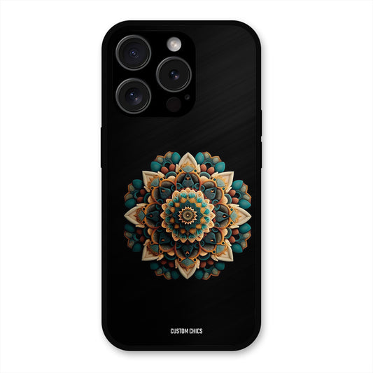 3d Mandala Art iPhone 15 Pro Mobile Back Cover - Aesthetic PrintShield Case