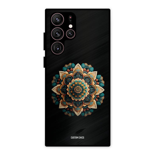 3d Mandala Art Samsung Galaxy S22 Ultra Mobile Back Cover - Aesthetic PrintShield Case