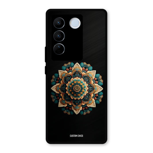 3d Mandala Art Vivo V27 Pro Mobile Back Cover - Aesthetic PrintShield Case