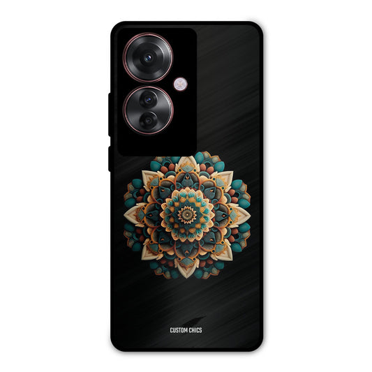 3d Mandala Art Oppo F25 Pro Mobile Back Cover - Aesthetic PrintShield Case