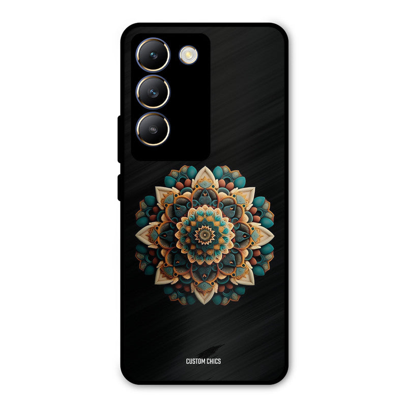 3d Mandala Art Vivo Y200e Mobile Back Cover - Aesthetic PrintShield Case