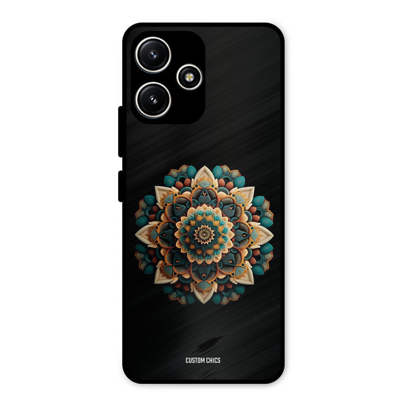3d Mandala Art Redmi 12 5G Mobile Back Cover - Aesthetic PrintShield Case