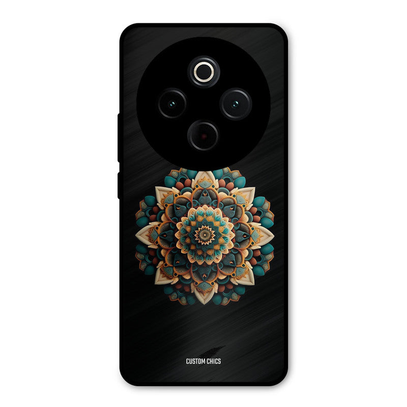 3d Mandala Art Vivo T4 Mobile Back Cover - Aesthetic PrintShield Case