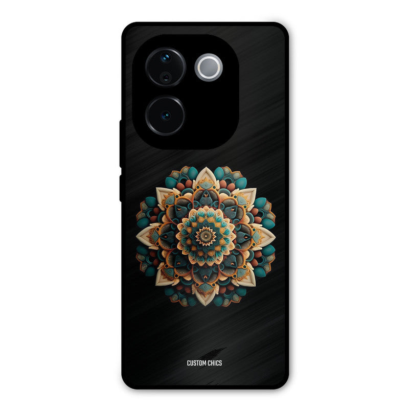 3d Mandala Art Vivo T3 Pro Mobile Back Cover - Aesthetic PrintShield Case