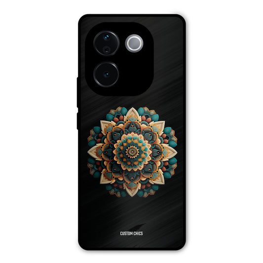 3d Mandala Art Vivo T3 Pro Mobile Back Cover - Aesthetic PrintShield Case