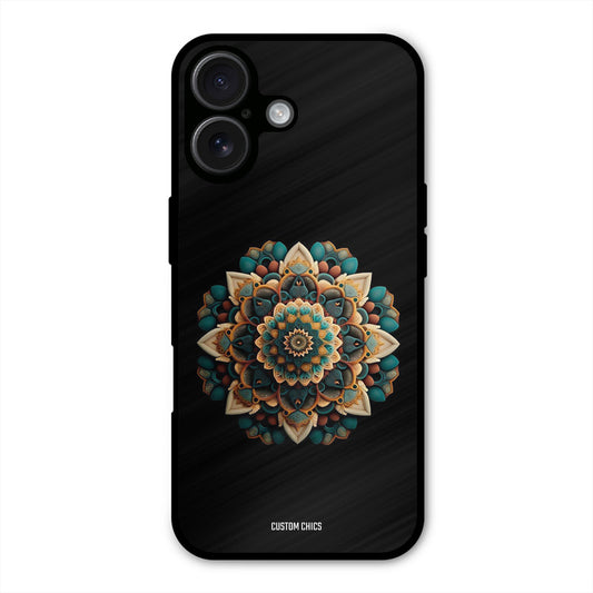 3d Mandala Art iPhone 16 Plus Mobile Back Cover - Aesthetic PrintShield Case