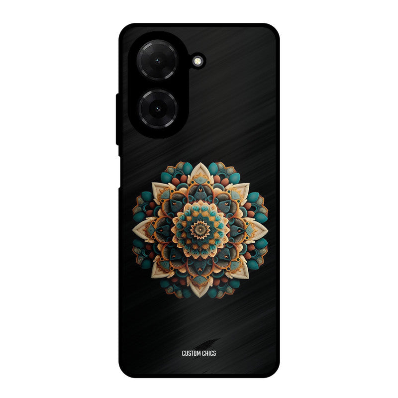 3d Mandala Art Poco C71 Mobile Back Cover - Aesthetic PrintShield Case