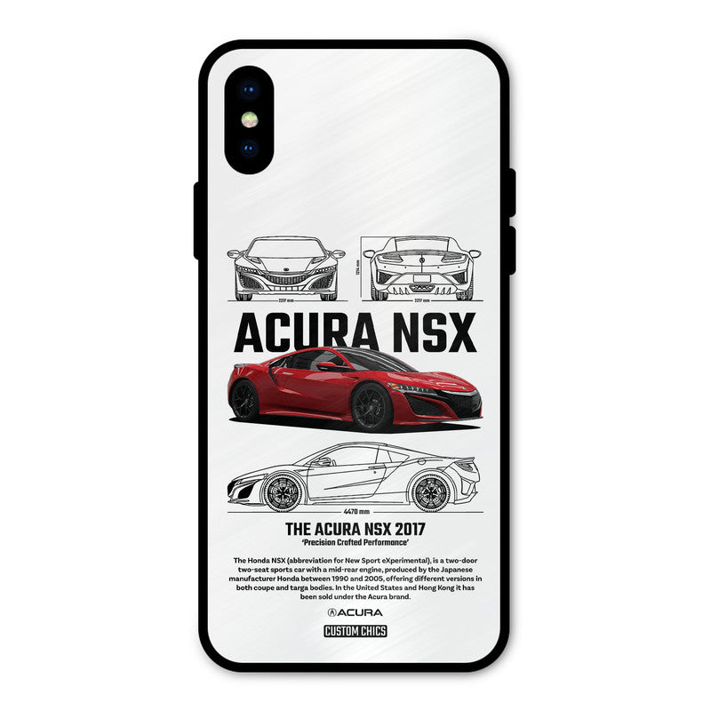 Acura NSX iPhone X Mobile Back Cover - Car&Bike PrintShield Case