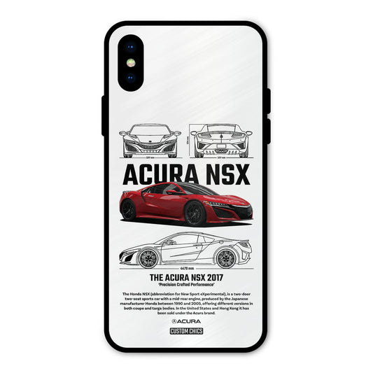 Acura NSX iPhone X Mobile Back Cover - Car&Bike PrintShield Case